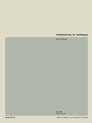 cover image of Schubbemessung bei Querbiegung